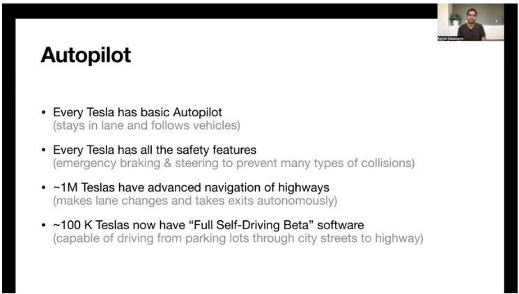 Four points on AI in Tesla